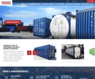 Singamas.com(A Leading Container Manufacturer) Screenshot