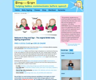 Singandsign.co.uk(Sing and Sign) Screenshot