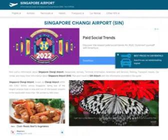 Singapore-Airport.net(Singapore Changi Airport (SIN)) Screenshot