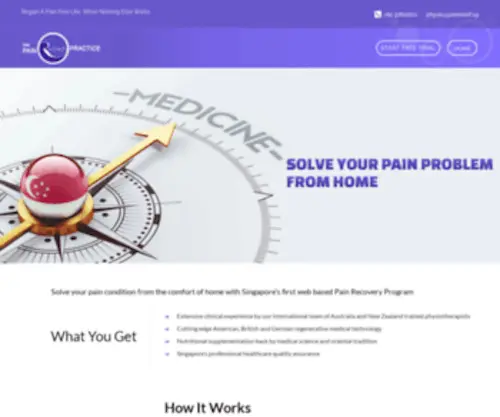 Singapore-PHysiotherapy.com(Create an Ecommerce Website and Sell Online) Screenshot