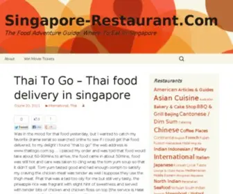 Singapore-Restaurant.com(Singapore Restaurant Food Guide) Screenshot