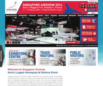 Singaporeairshow.com.sg(Singapore Airshow) Screenshot