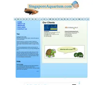 Singaporeaquarium.com(Singapore Aquarium & Singapore Tropical Fish) Screenshot