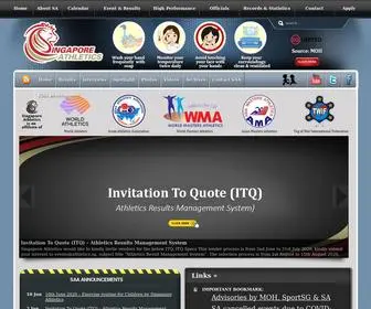 Singaporeathletics.org.sg(Singapore Athletics) Screenshot