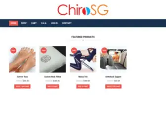 Singaporechiropractor.com(Singapore Chiropractor Shop) Screenshot
