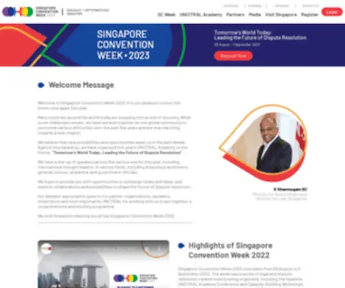 Singaporeconventionweek.sg(Singapore Convention Week 2021) Screenshot
