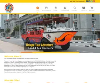 Singaporeducktours.com(DUCKtours Singapore) Screenshot