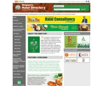 Singaporehalaldirectory.com(Singapore Halal Certified Companies) Screenshot