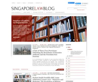 Singaporelawblog.sg(Singapore Law Blog) Screenshot