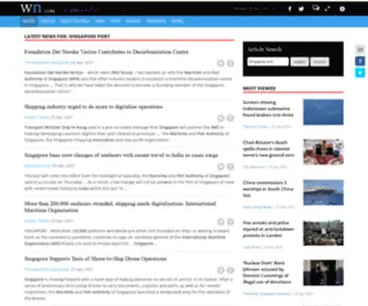 Singaporeport.com(PORT OF SINGAPORE) Screenshot