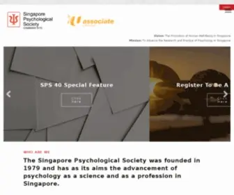 Singaporepsychologicalsociety.org(Singapore Psychological Society) Screenshot