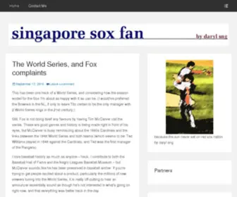 Singaporesoxfan.com(Singaporesoxfan) Screenshot