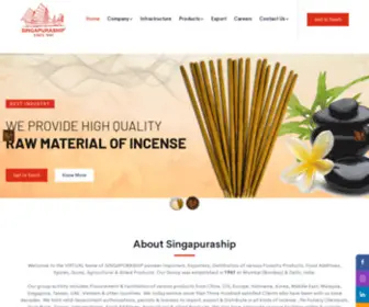 Singapuraship.com(Manufacturer of Agarbatti Raw Material & Raw Incense Products) Screenshot