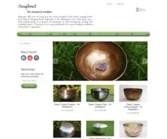 Singbowls.com(Singing bowls) Screenshot