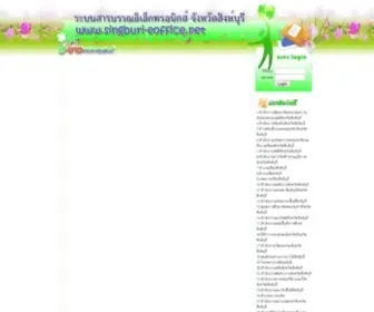 Singburi-Eoffice.net(E-Office ระบบสารบรรณอิเล็กทรอนิกส์ จังหวัดสิงห์บุรี) Screenshot