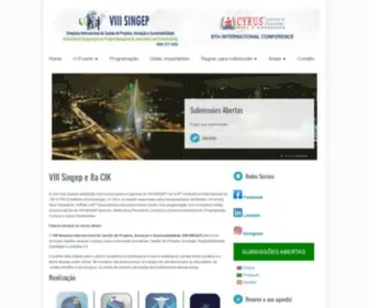 Singep.org.br(IX Singep) Screenshot