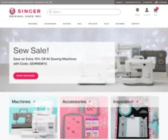 Singerco.com(Singer®) Screenshot