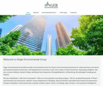 Singerenvironmental.com(Singer Environmental Group) Screenshot