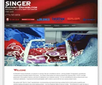 Singerfactorydistributor.com(Commercial & Industrial Sewing Machines Chicago) Screenshot