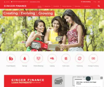 Singerfinance.com(Singer Finance (Lanka) PLC) Screenshot
