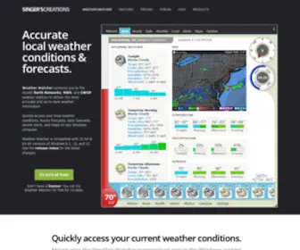 Singerscreations.com(Get accurate weather conditions & forecasts) Screenshot