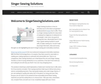 Singersewingsolutions.com(Singersewingsolutions) Screenshot