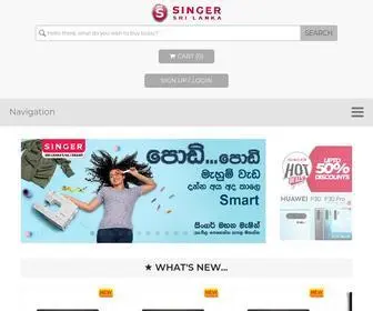 Singersl.com(SINGER Sri Lanka) Screenshot