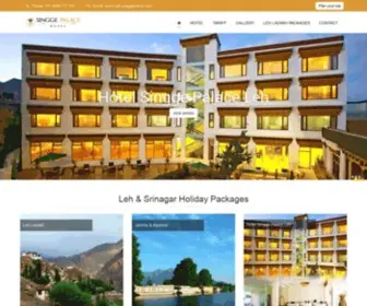 Singgepalace.com(Hotels in Leh Ladakh) Screenshot