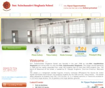 Singhaniaschool.org(Sulochanadevi Singhania School) Screenshot