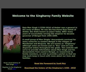 Singharoyfamily.net(Singharoy Family History) Screenshot