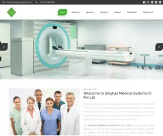 Singhasmedi.com(Singhas Medical Systems (I) Pvt Ltd) Screenshot