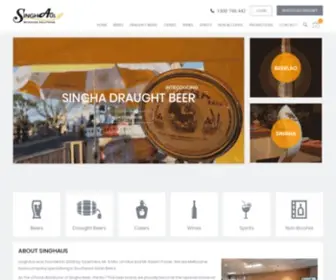 Singhaus.com.au(SinghAus Beverage Solution) Screenshot