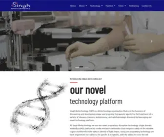 Singhbiotechnology.com(Singh Biotechnology) Screenshot