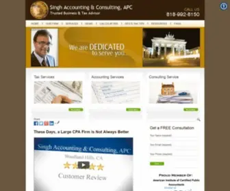 SinghcPa.com(Singh Accounting & Consulting) Screenshot