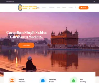 Singhsabhasurrey.ca(Home 1) Screenshot