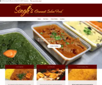 Singhtakeaway.com.au(Indian Restaurant Brunswick East) Screenshot