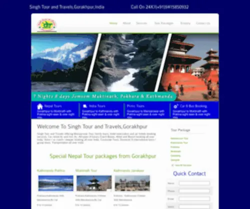 Singhtourntravels.org(Singh Tour And Travel) Screenshot