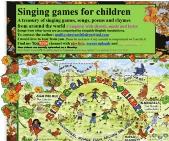 Singinggamesforchildren.com(Singinggamesforchildren) Screenshot