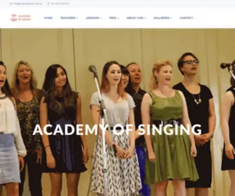 Singinglessons.com.au(ACADEMY OF SINGING) Screenshot