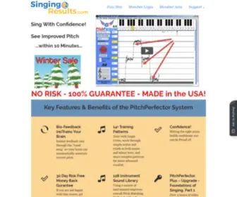 Singingresults.com(Singing Results.com) Screenshot