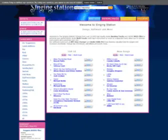Singingstation.com(Backing tracks) Screenshot