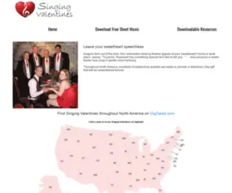 SingingValentines.com(Order a Singing Telegram) Screenshot