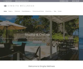 Singitawellness.com(Singita Wellness is a premier yoga studio on the beautiful west coast of Barbados) Screenshot