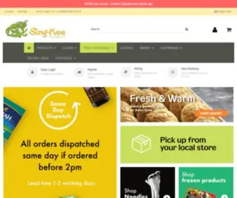 Singkeefoods.co.uk(Online Oriental Supermarket) Screenshot