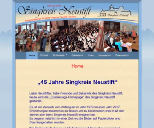 Singkreis-Neustift.de(Singkreis Neustift) Screenshot