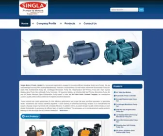 Singlamotors.com(Monoblock Water Pumps manufacturers) Screenshot