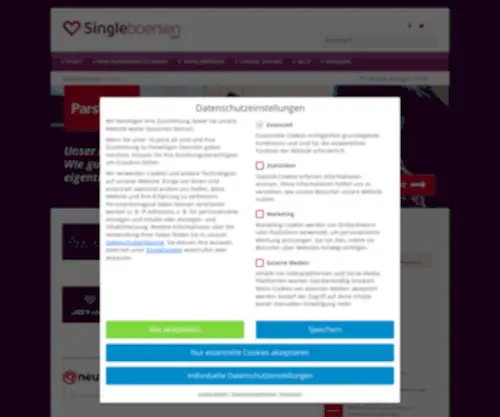 Singleboersen.com(Partnersuche, Singlebörsen & Datingseiten im Test) Screenshot