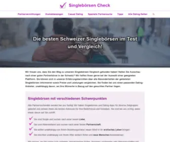 Singleboersencheck.ch(Singlebörsen) Screenshot