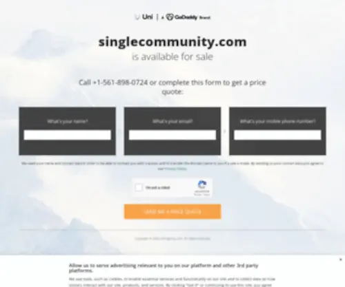 Singlecommunity.com(The Leading Singles Site on the Net) Screenshot