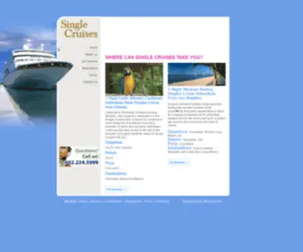 Singlecruises.net(Single Cruises) Screenshot